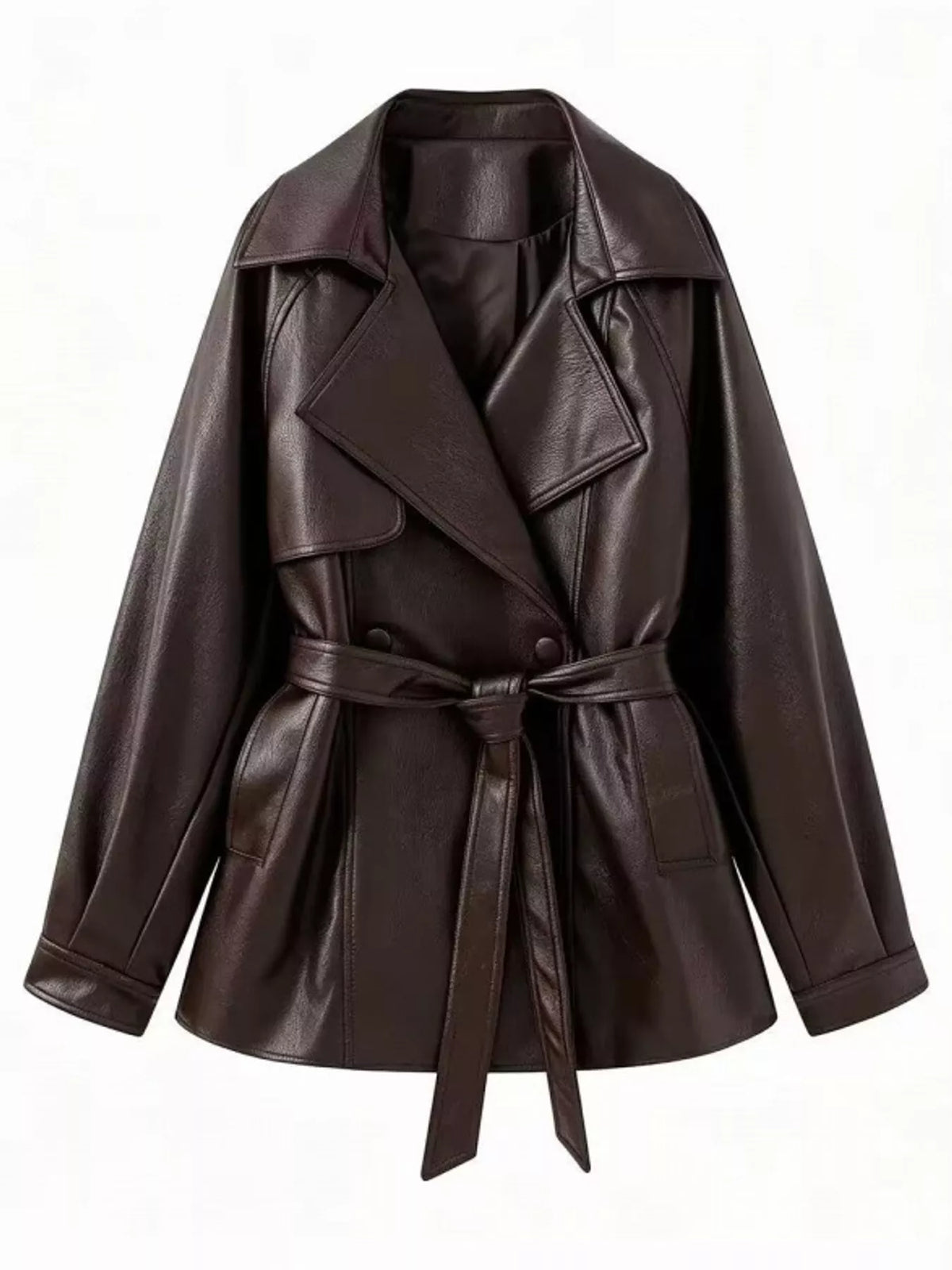 Collared long sleeve jacket, product view