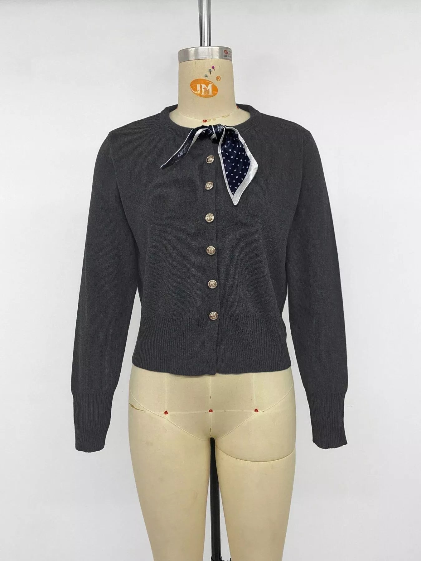 Trendsi Button-Down Knit Cardigan -
