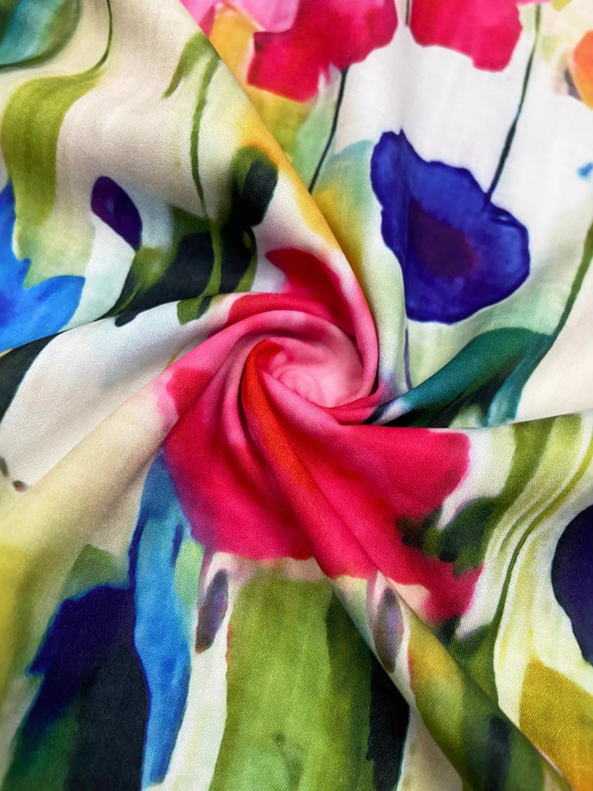 Floral Print Tiered Ruffle Sleeve Mini Dress in multicolor, print detail