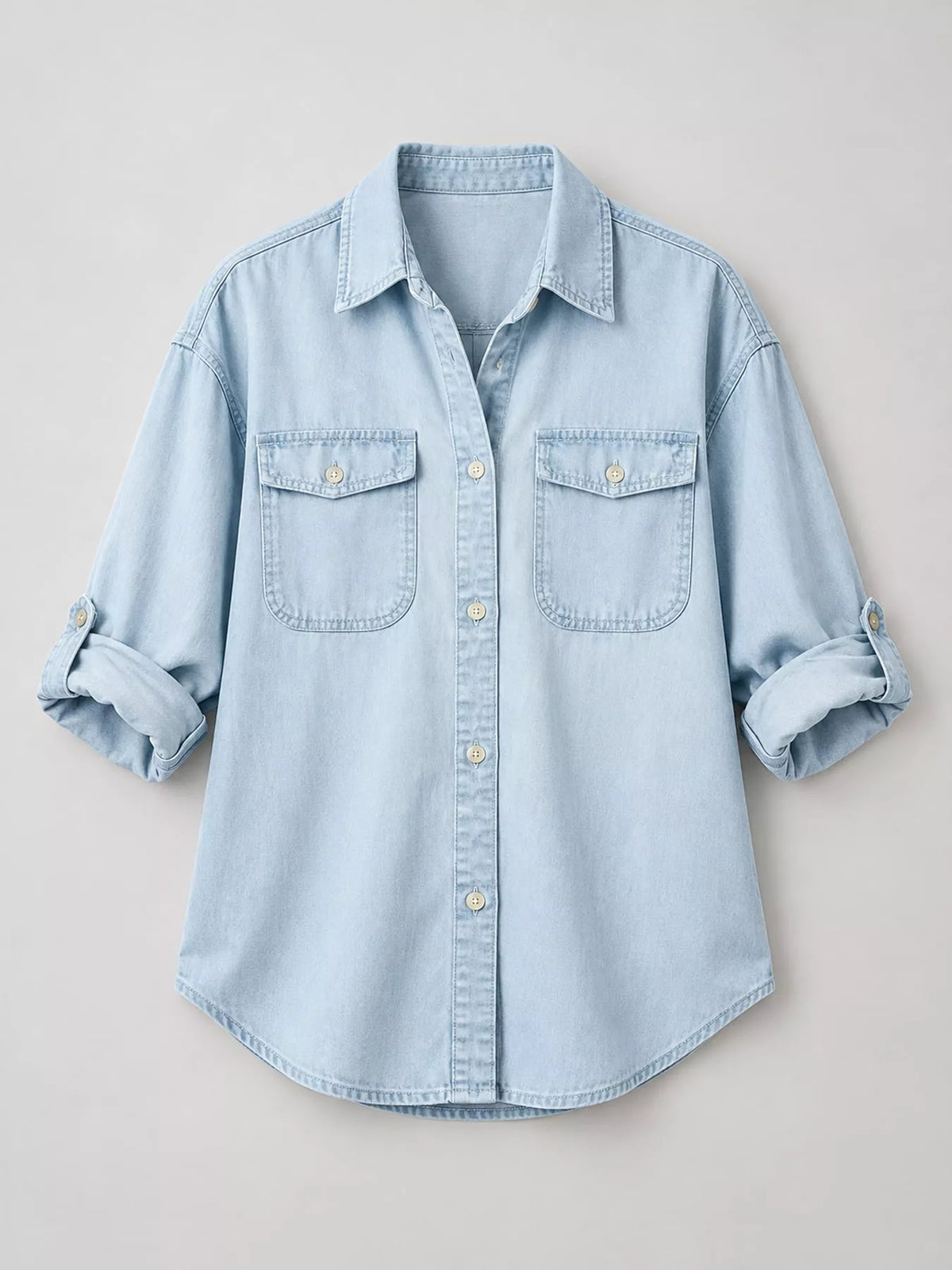 Light Blue button-down denim shirt