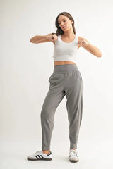 Trendsi MONO B Flowbarrel High Waist Active Pants -