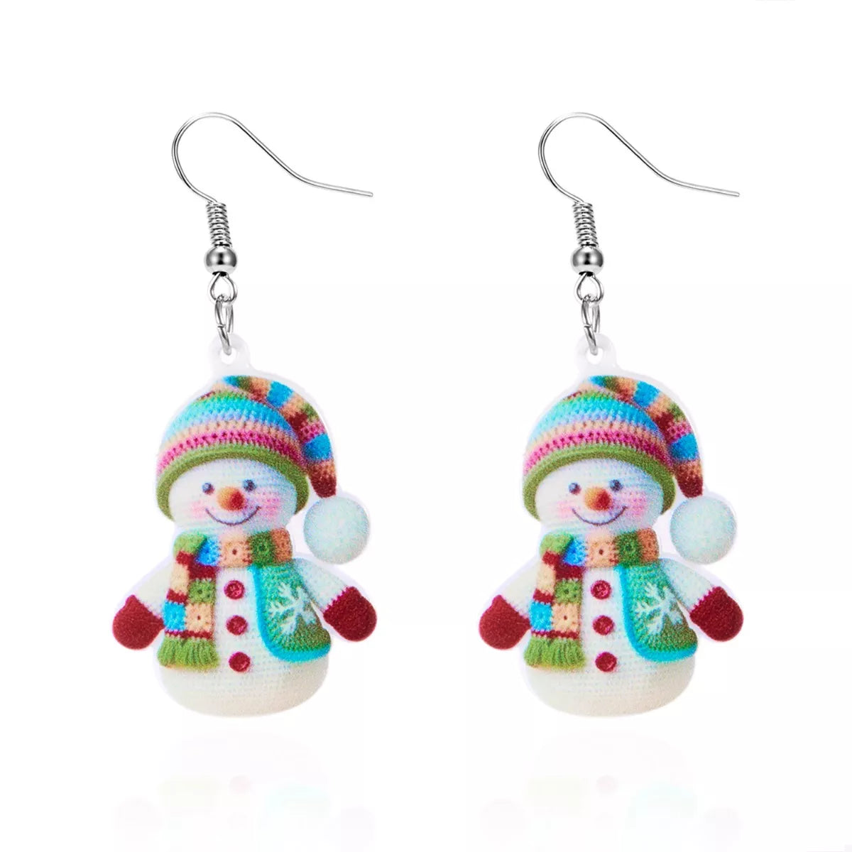 Trendsi Christmas Snowman Dangle Earrings -