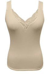 Trendsi Full Size Lace Detail V-Neck Tank Plus Size -