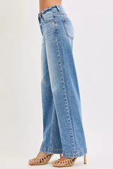 Trendsi RISEN High Rise Wide Baggy Jeans -