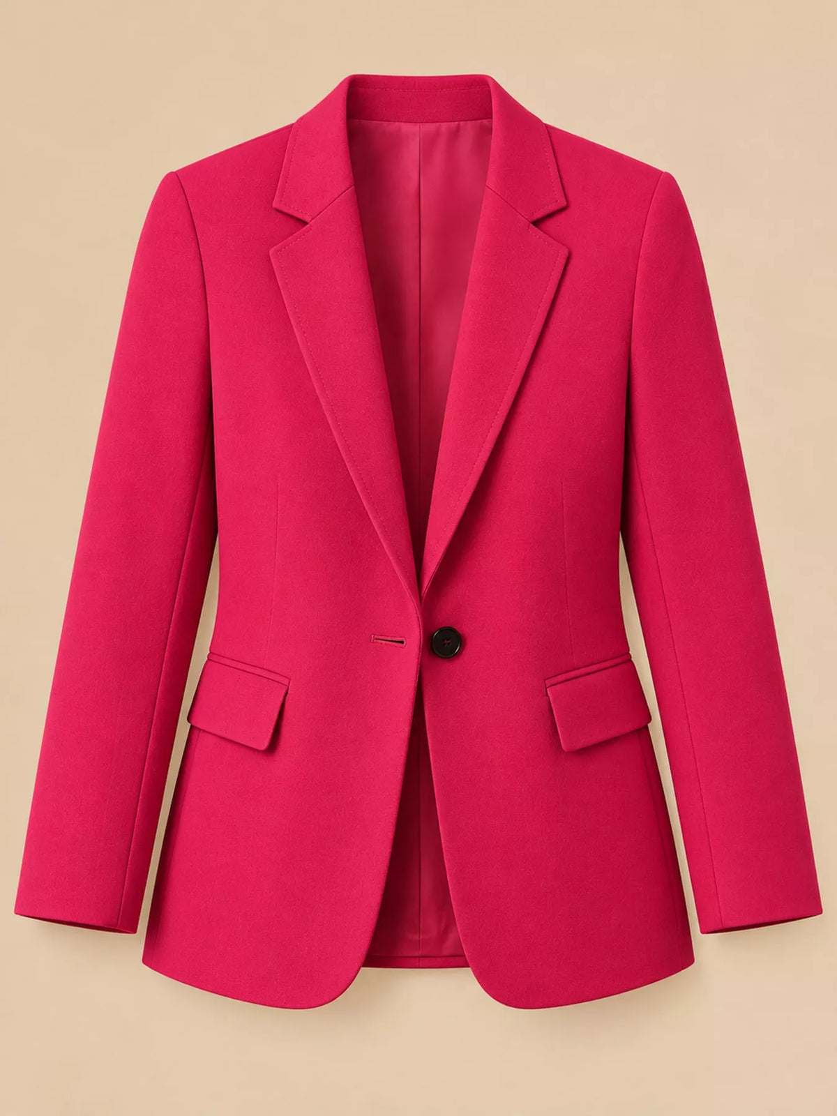 Collared long sleeve blazer, product view