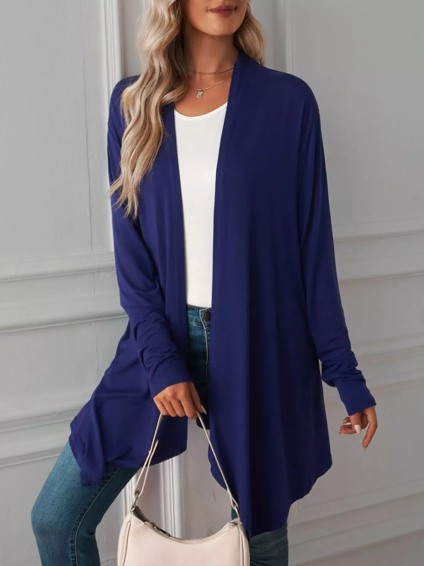 Trendsi Lightweight Open Front Cardigan -