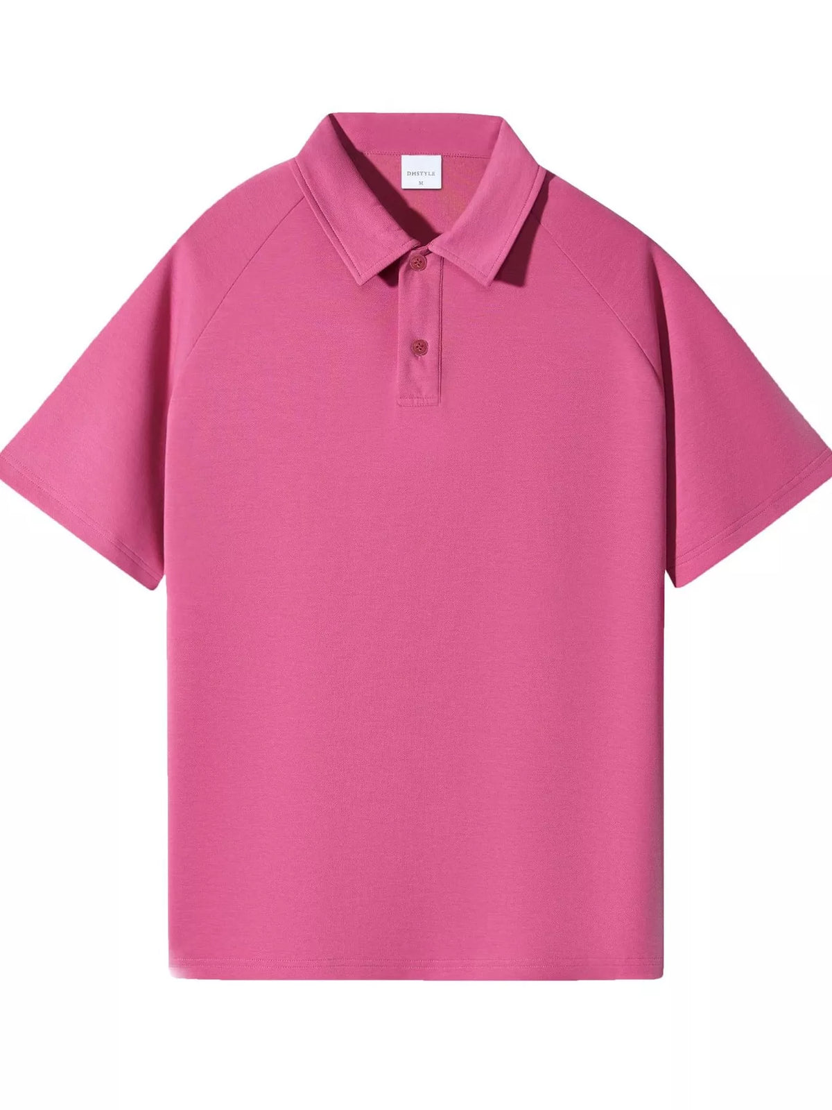 Fuchsia short sleeve polo t-shirt