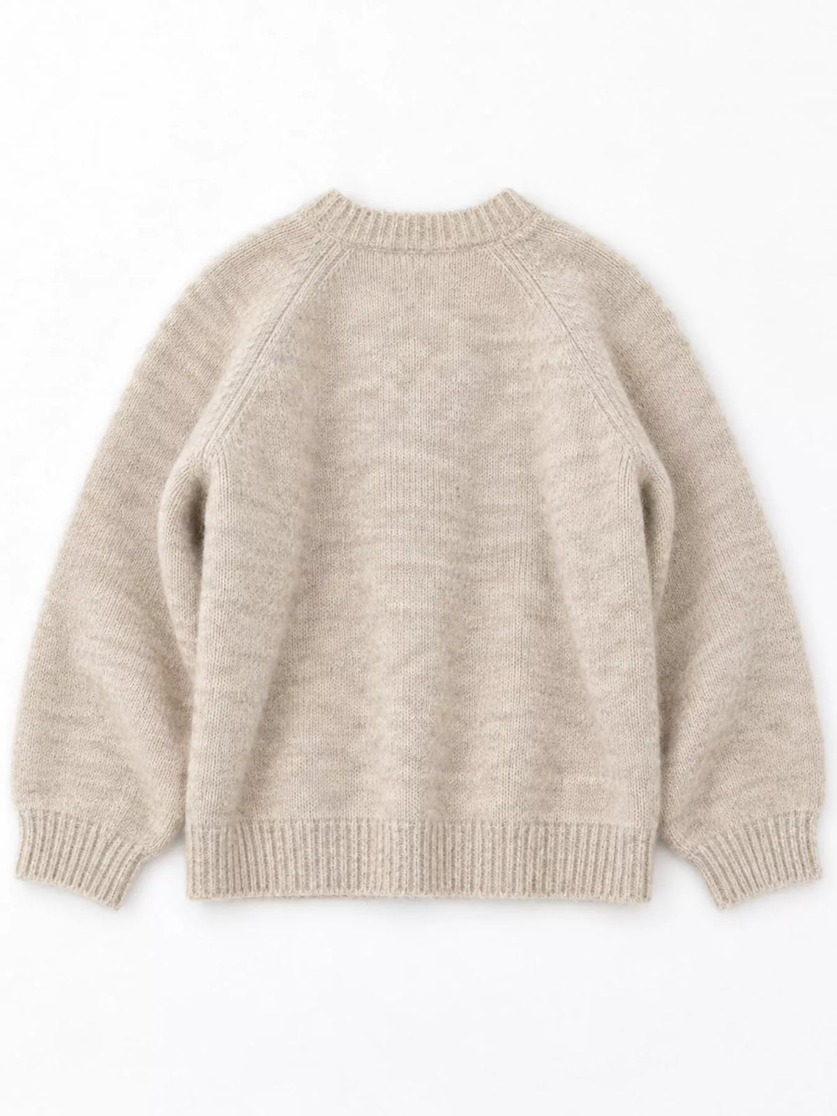 Heart Buttons Knit Cardigan — back view