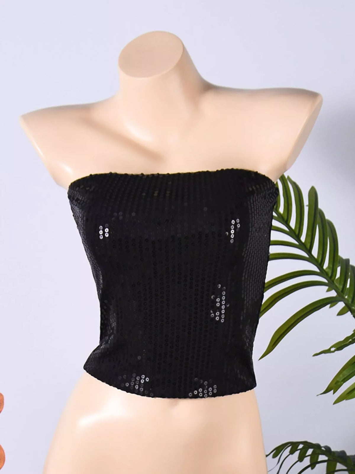 strapless top, product view