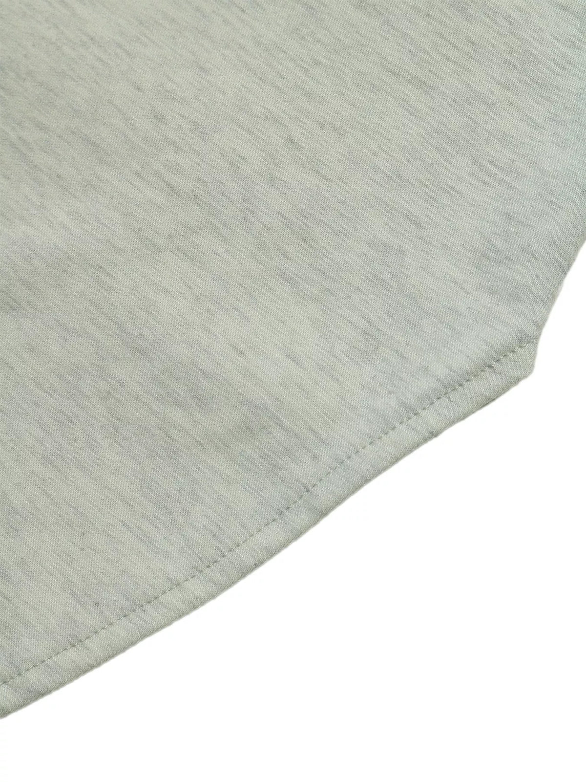Light gray polo-collar midi dress, rounded hem detail