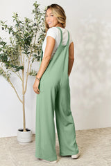 Trendsi Double Take Full Size Wide Strap Overall with Pockets -