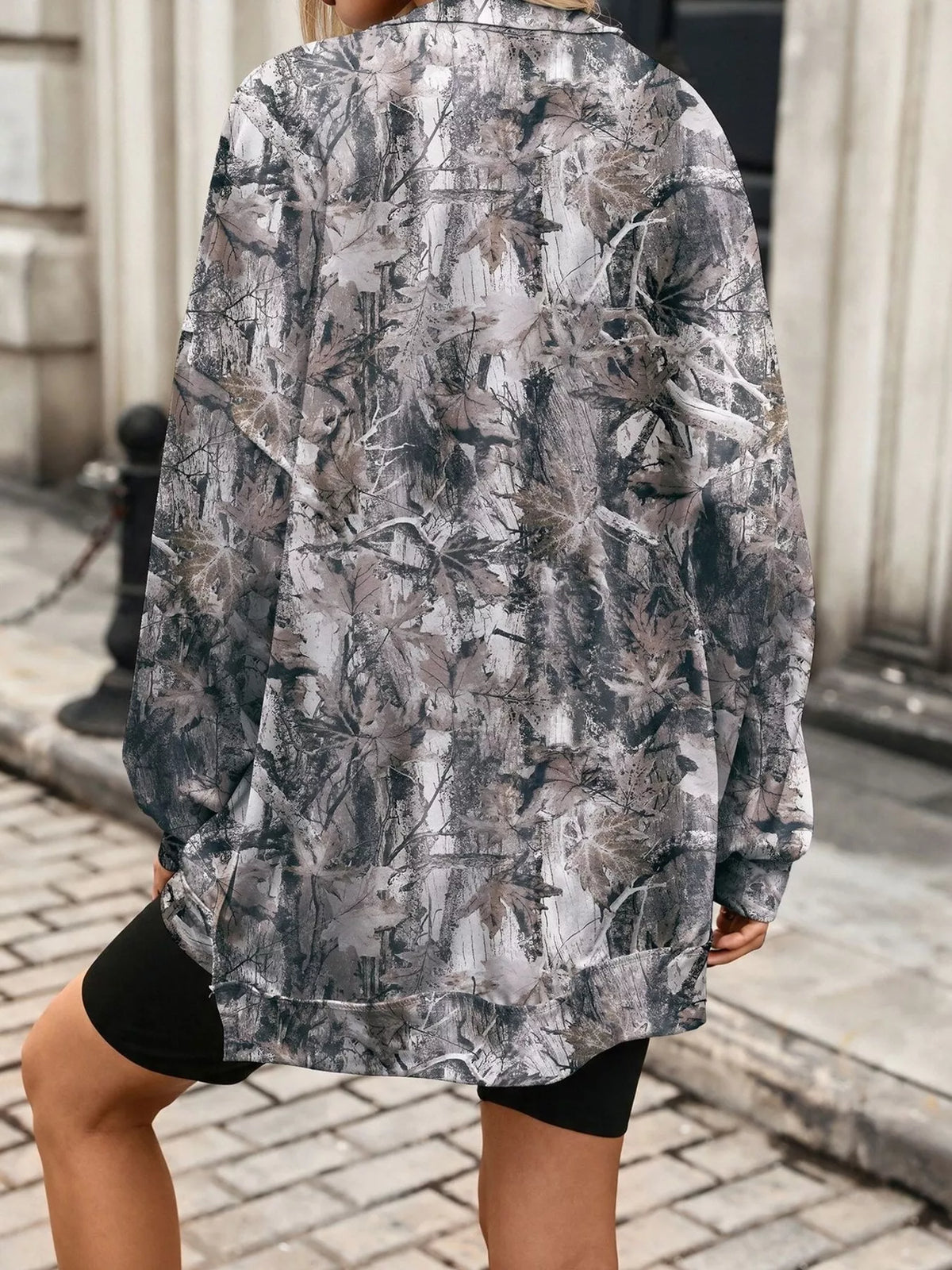 Trendsi Printed Round Neck Sweatshirt -