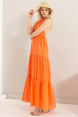 Trendsi HYFVE Halter Neck Cover Up Maxi Dress -