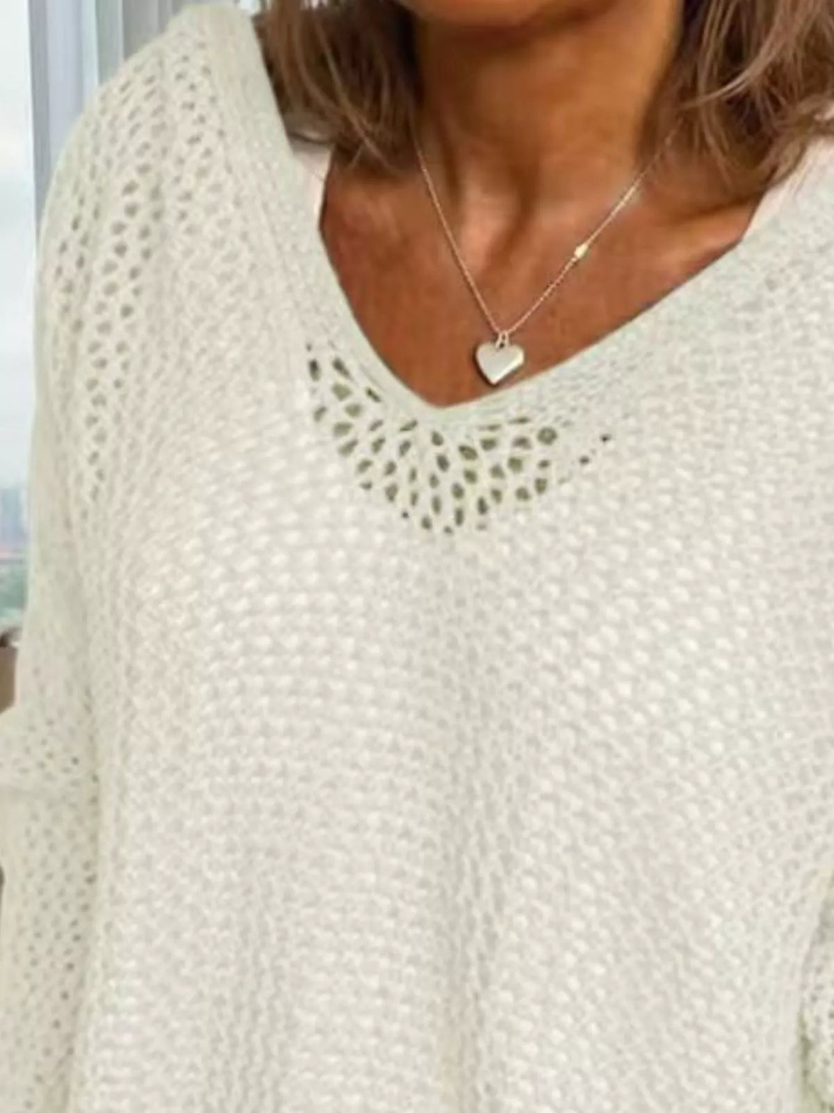 Trendsi Loose Knit Hooded Cover Up -