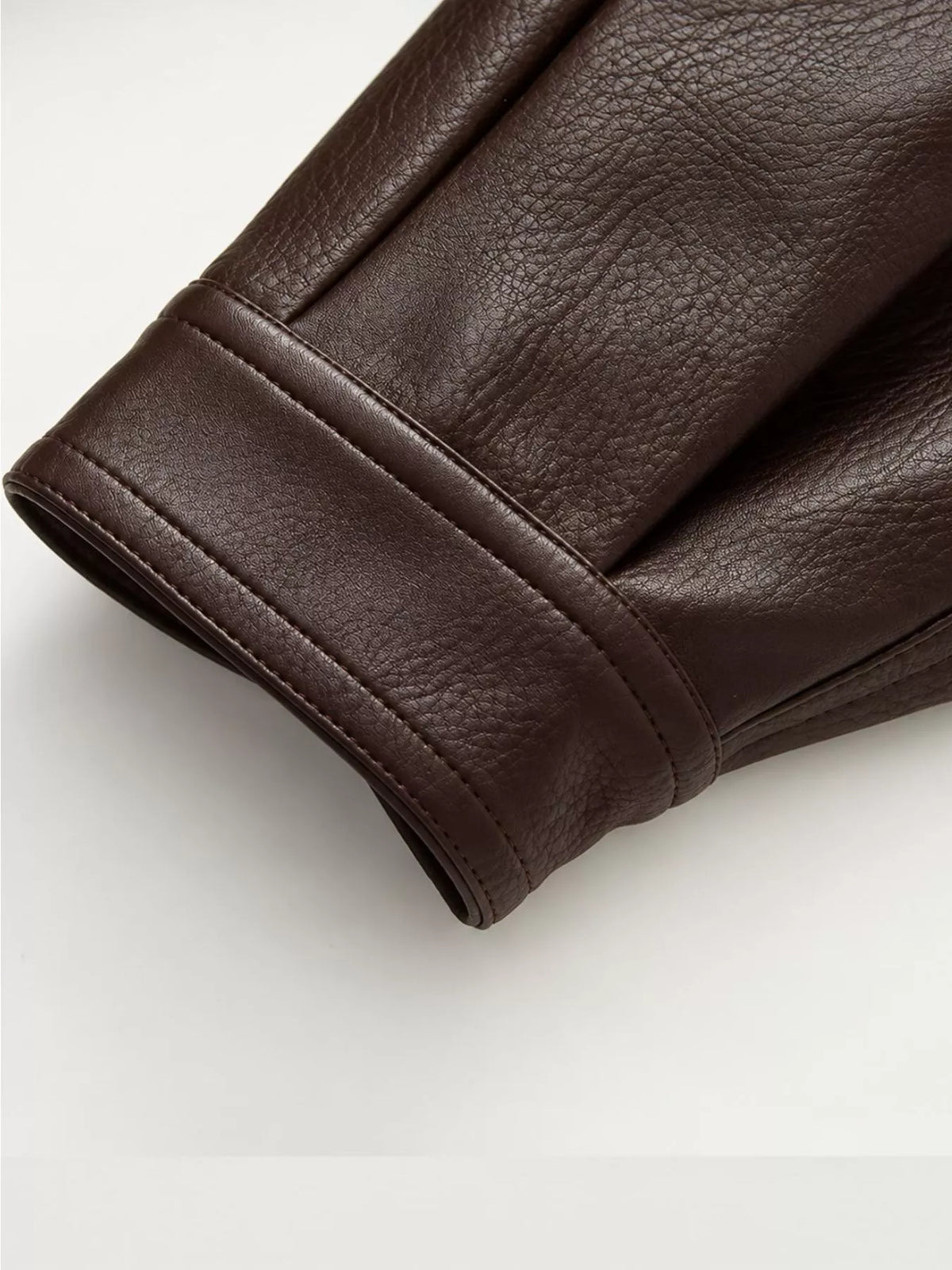 Collared long sleeve jacket, construction and design details