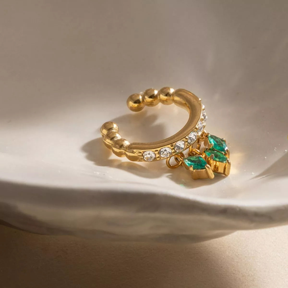 Zircon Beaded Ear Cuffs, product view
