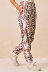 Trendsi BiBi Side Lines Leopard Track Pants -