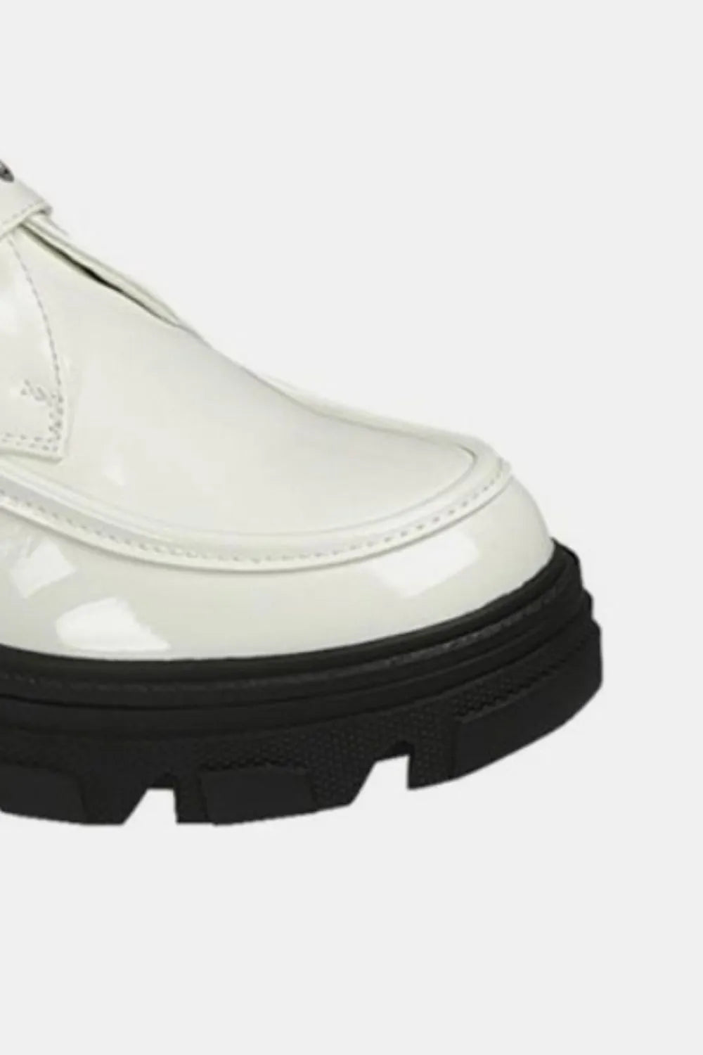 Women's Vegan-Leather Buckled Platform Lug-Sole Loafers — product view 3