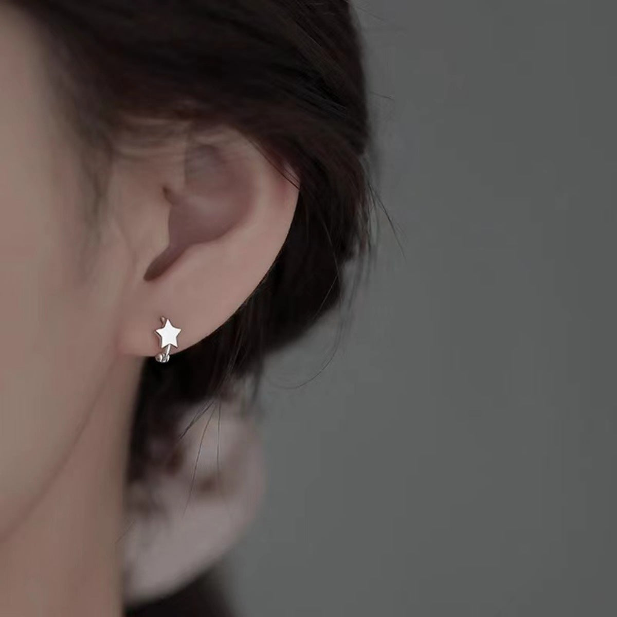 Trendsi 925 Sterling Silver Star Earrings -