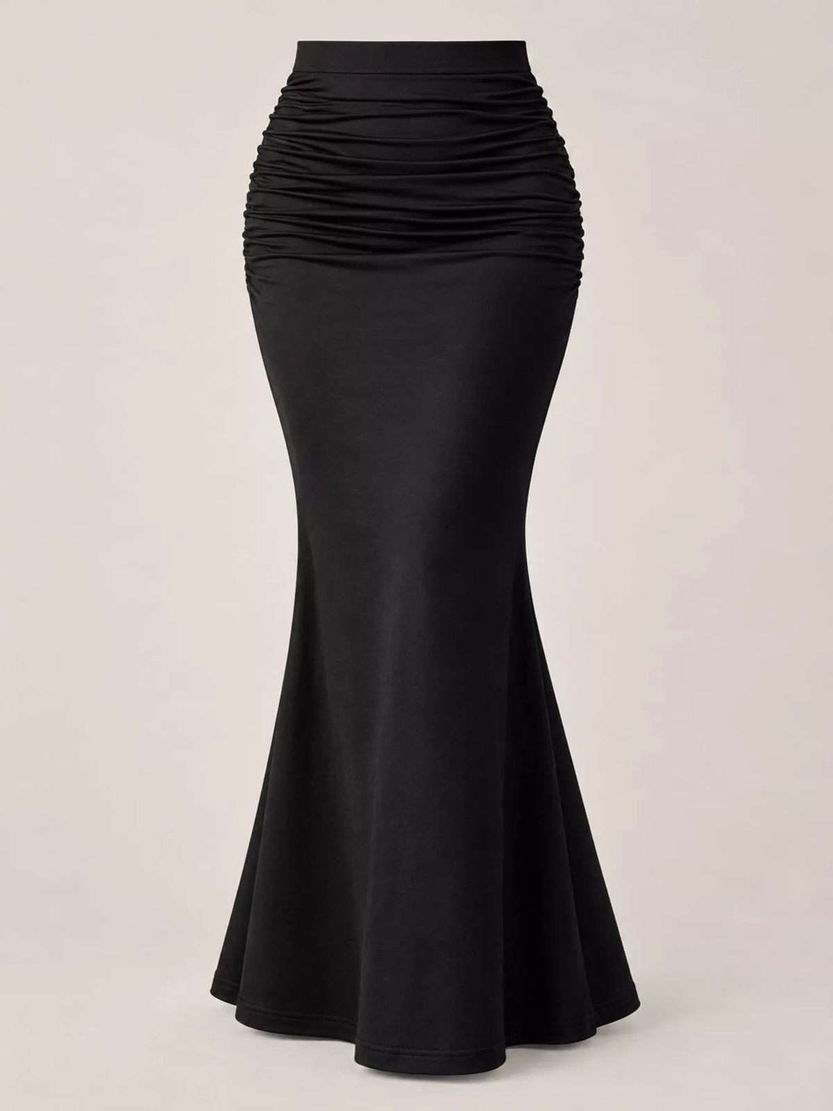 Ruched Maxi Skirt — garment front