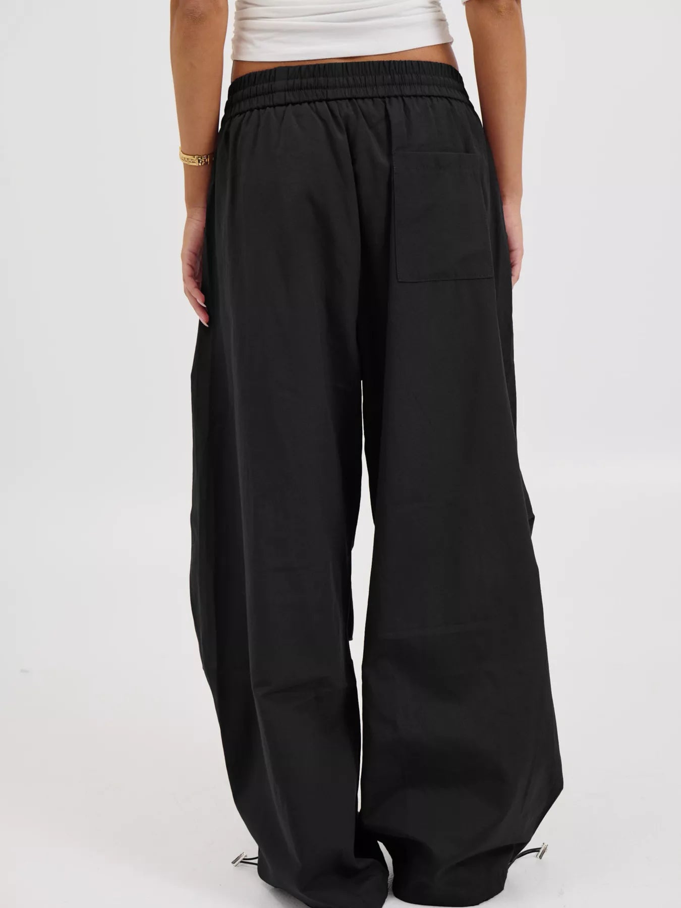 Trendsi Drawstring Wide Leg Pants -