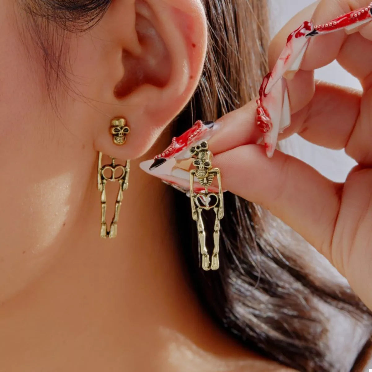 Trendsi Halloween Skeleton Drop Earrings -