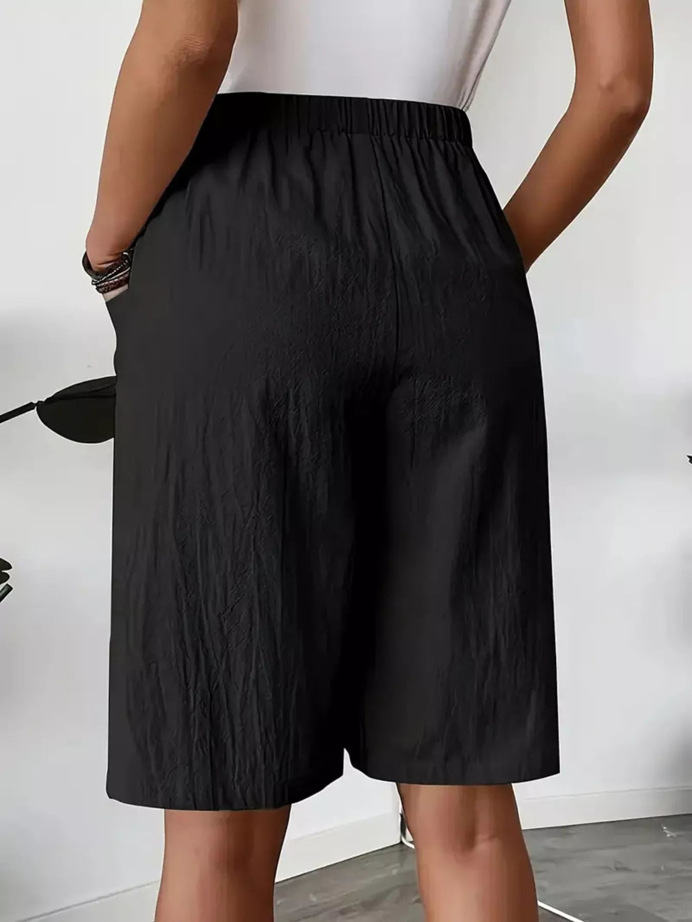 Trendsi Elastic Waist Wrap Skort -
