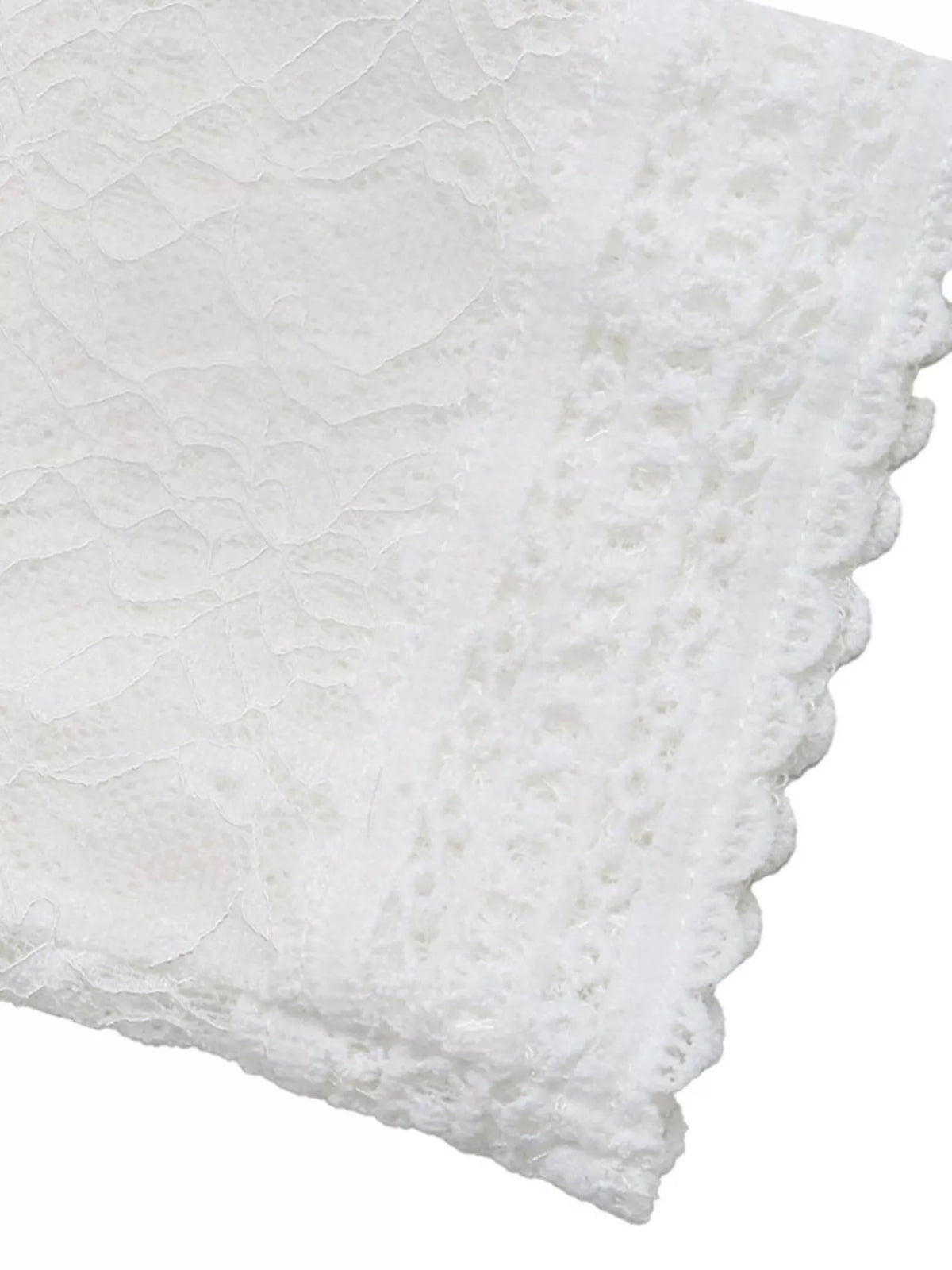 Lace mandarin-collar frog-button shirt