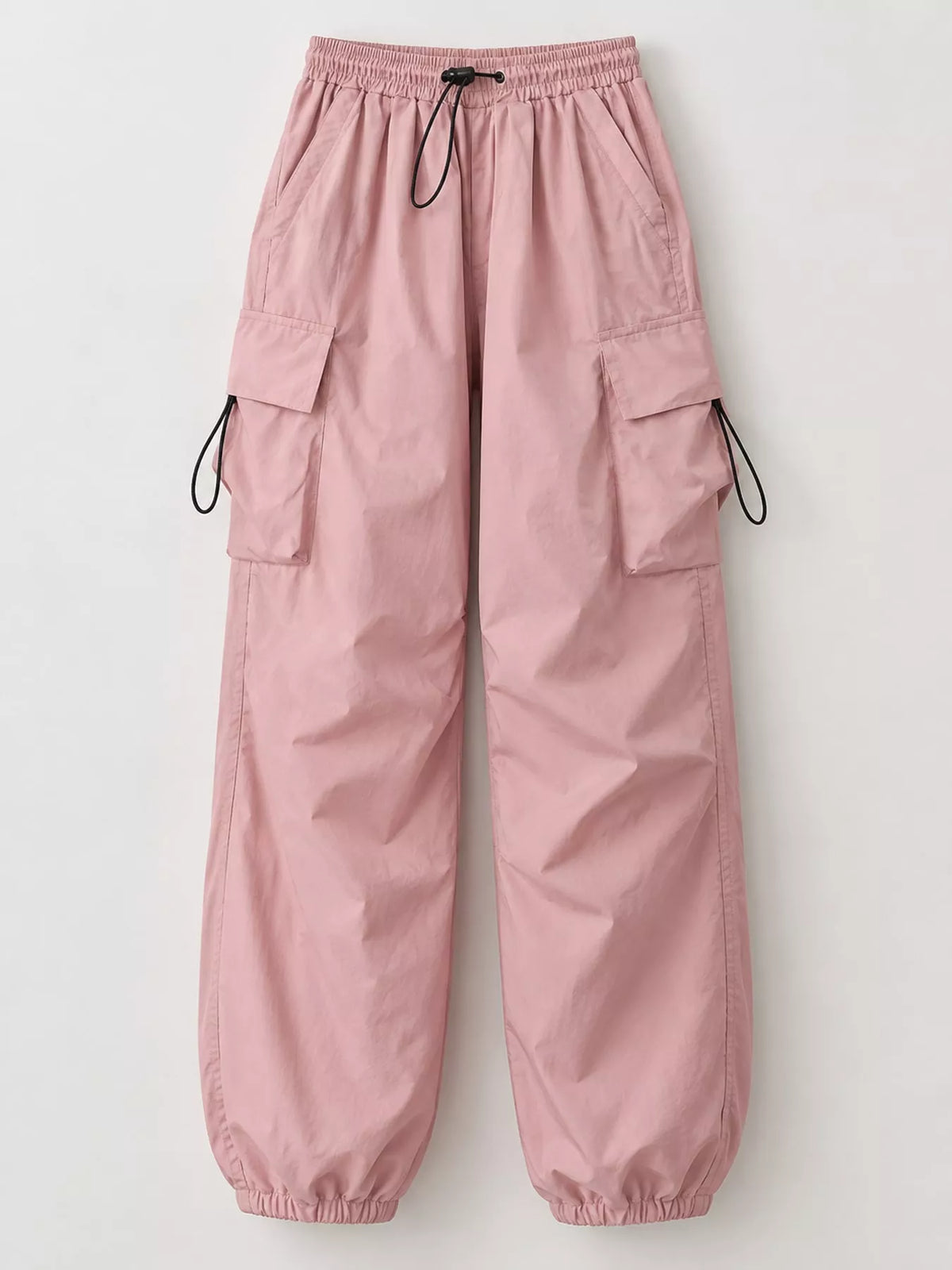 Blush drawstring cargo pants