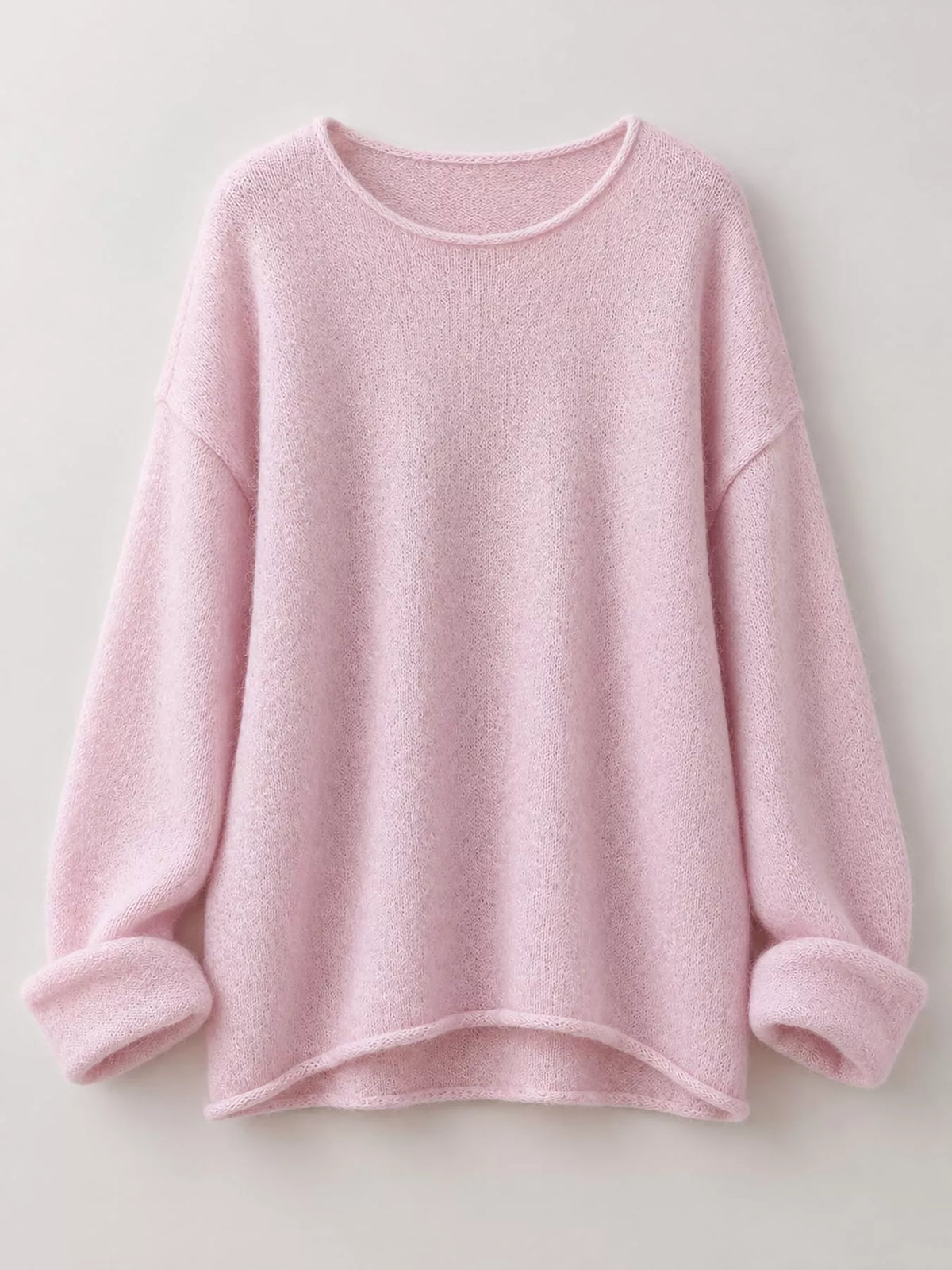 Pink round neck sweater