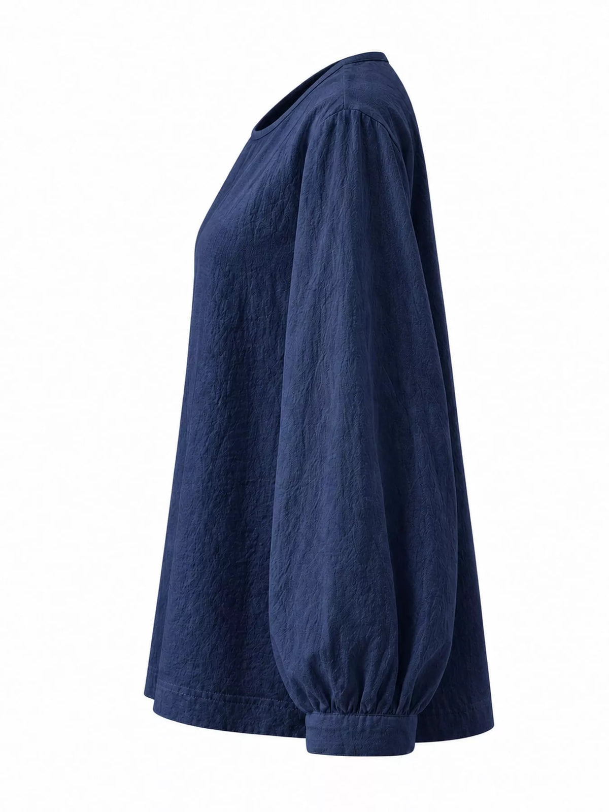 Loose Fit Long Sleeve Blouse — side view