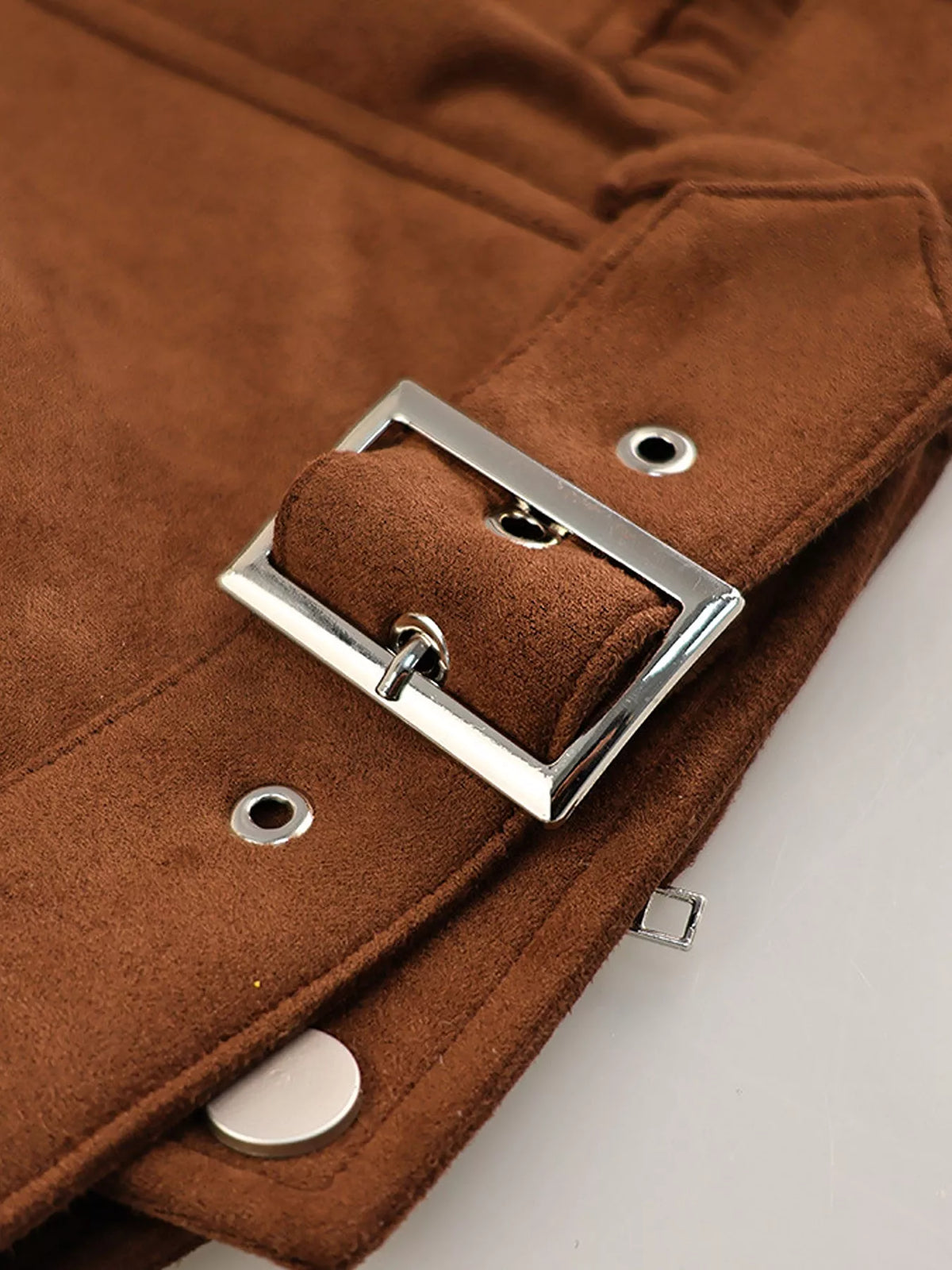 Trendsi Zip Up Dropped Shoulder Moto Jacket -