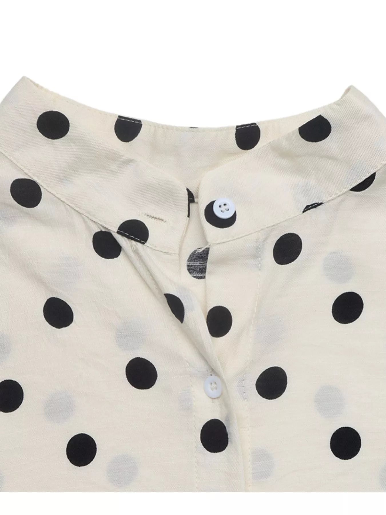Trendsi Polka Dot Button-Up Shirt -