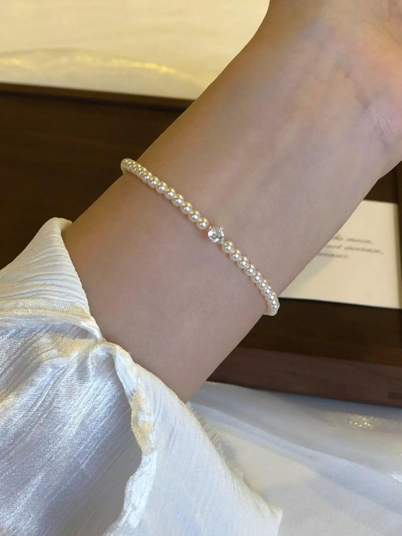 Trendsi Adjustable Pearl Bracelet -