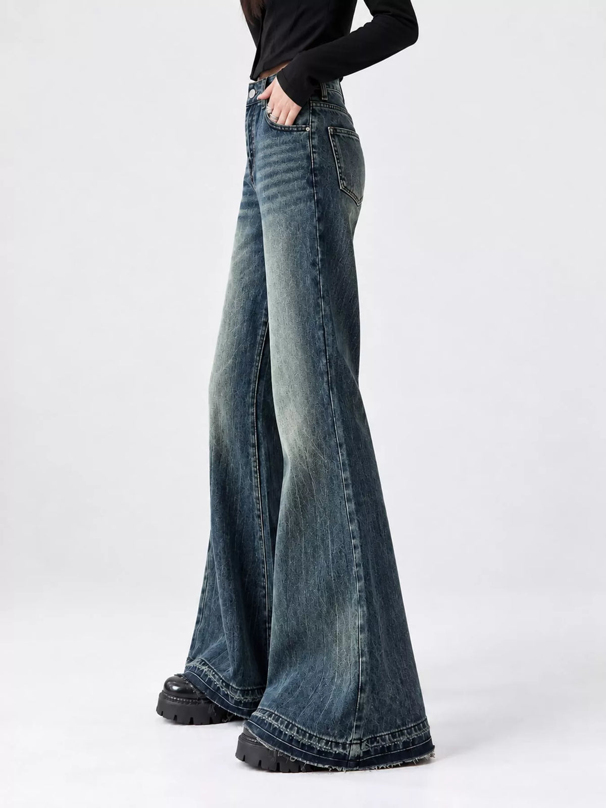 Flare-leg jeans