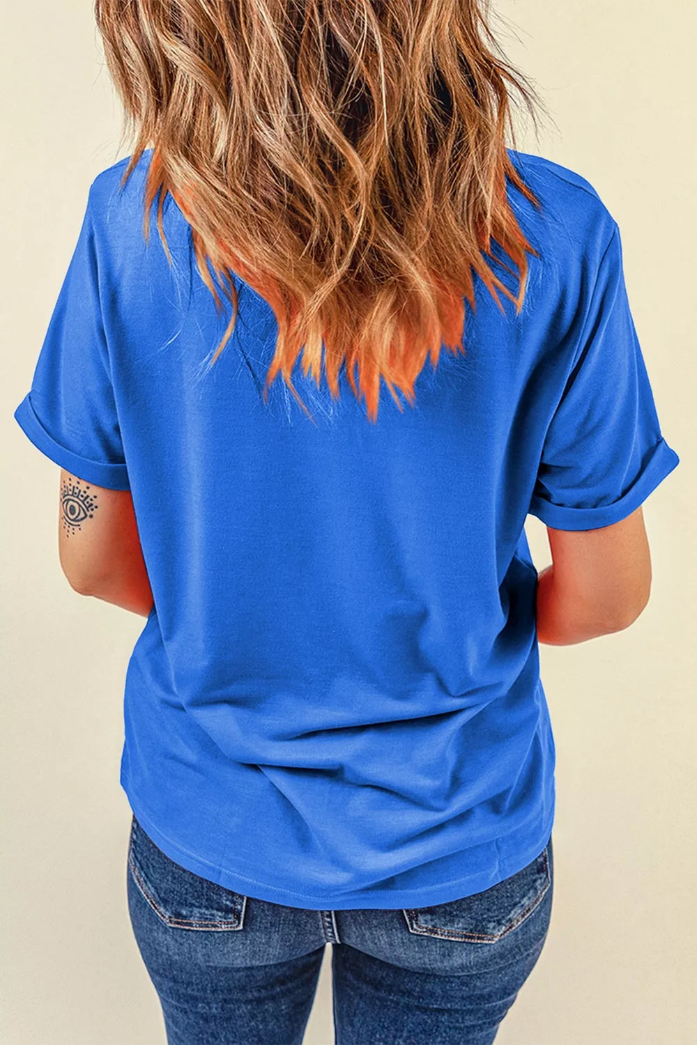 Women's leopard bow polka dot football graphic game day T-shirt