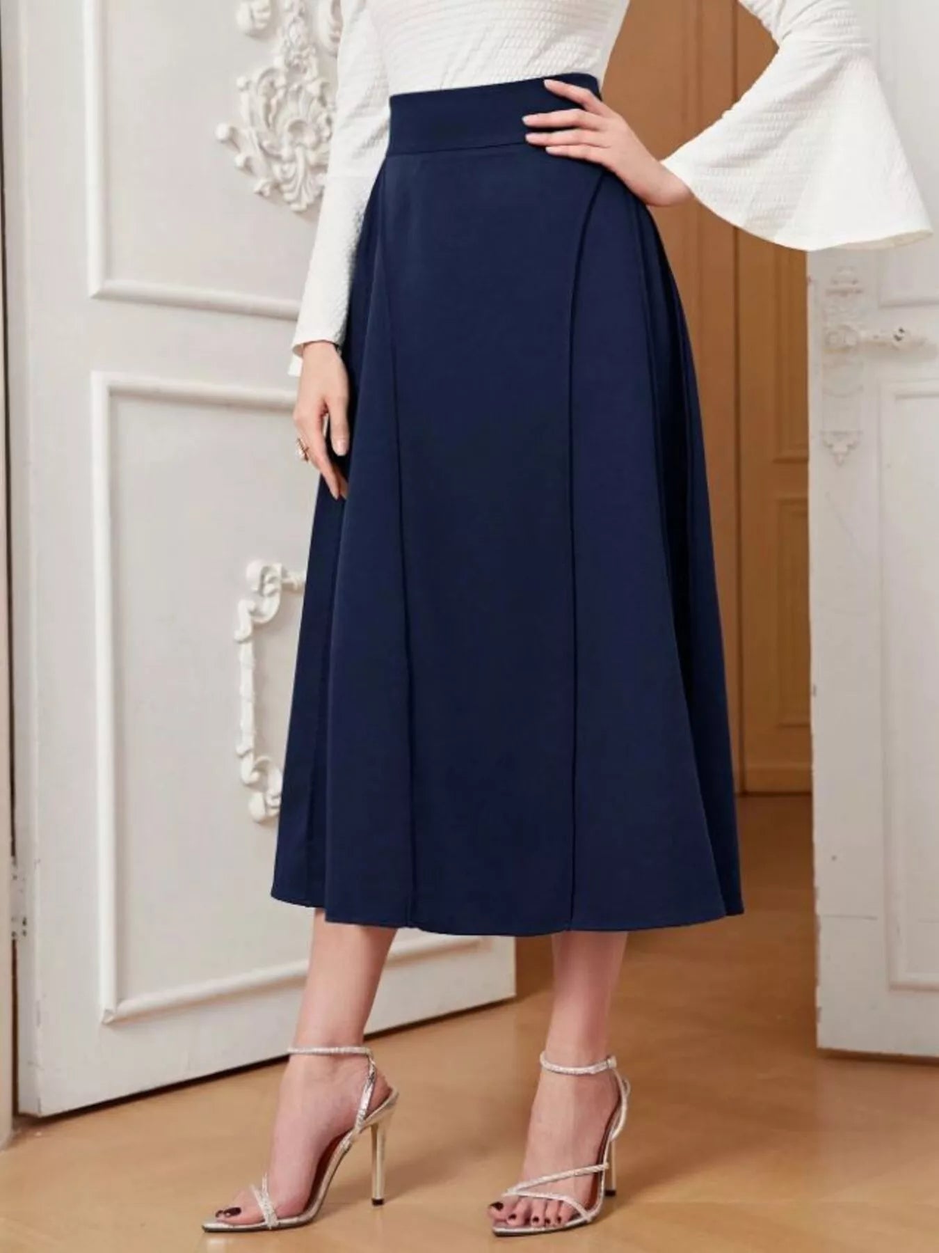 Trendsi A-Line Midi Skirt -