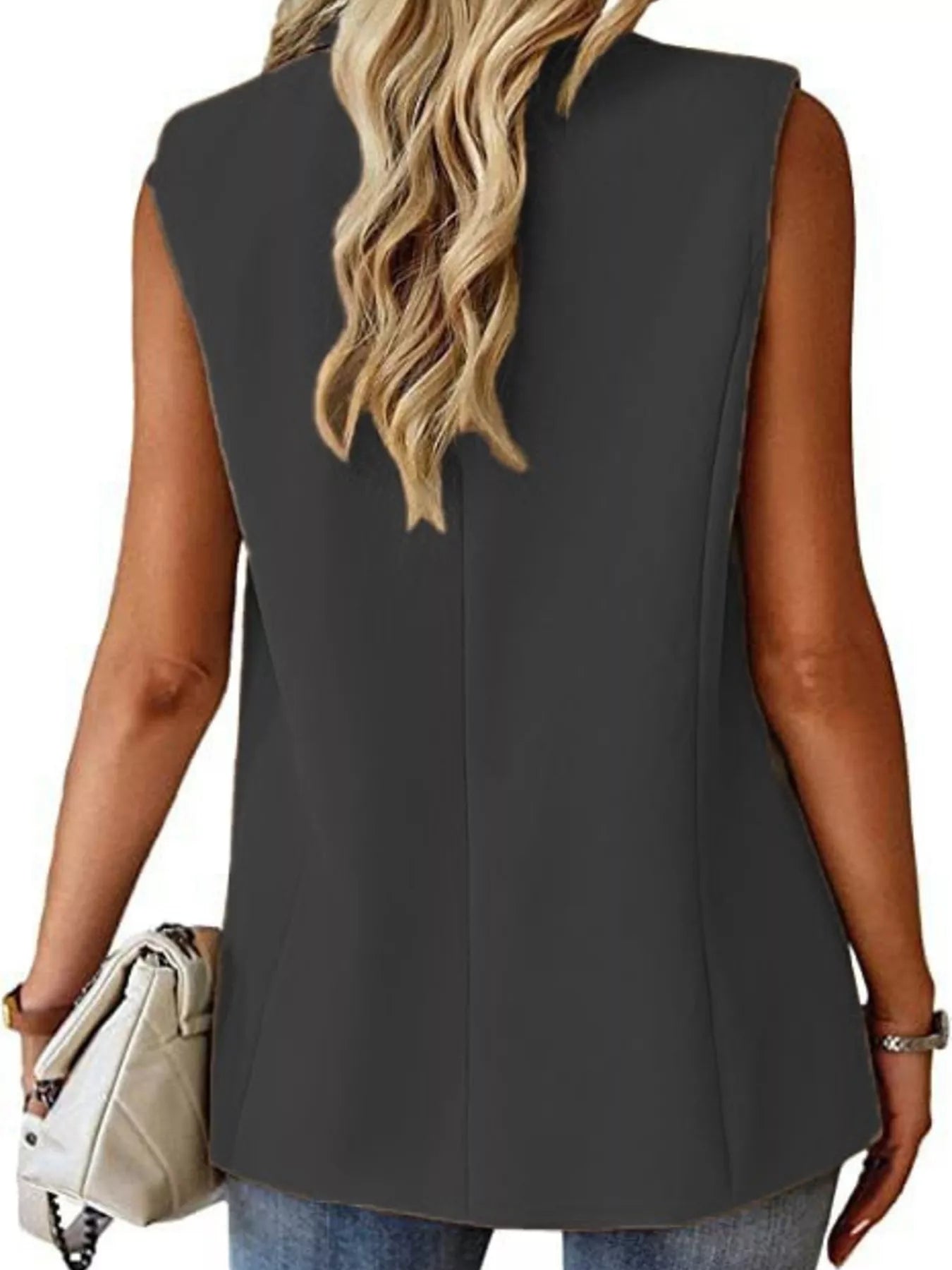 Trendsi One Button Blazer Vest -