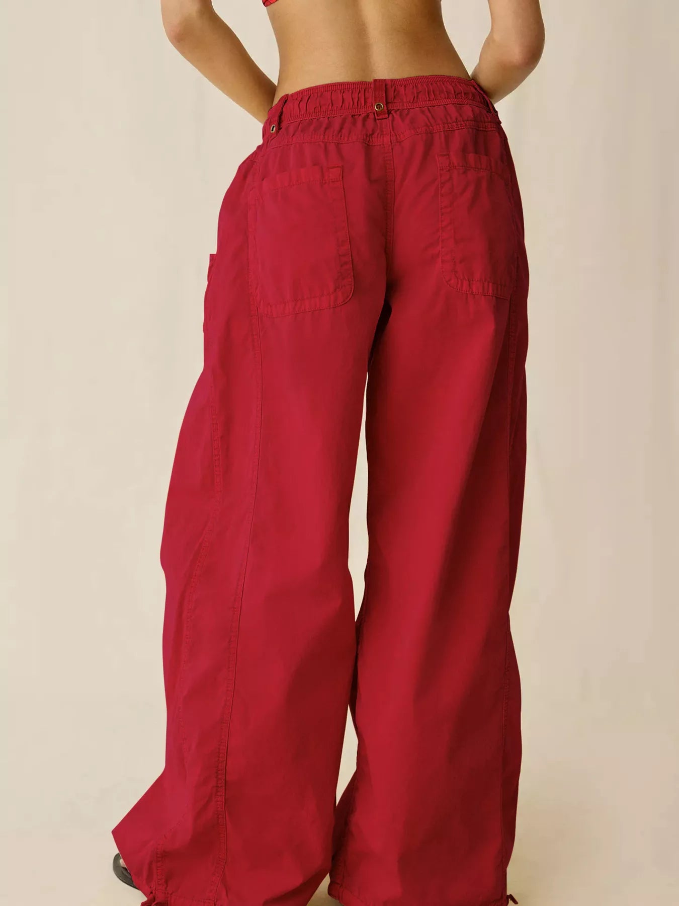 Trendsi High-Waisted Cargo Wide-Leg Pants -