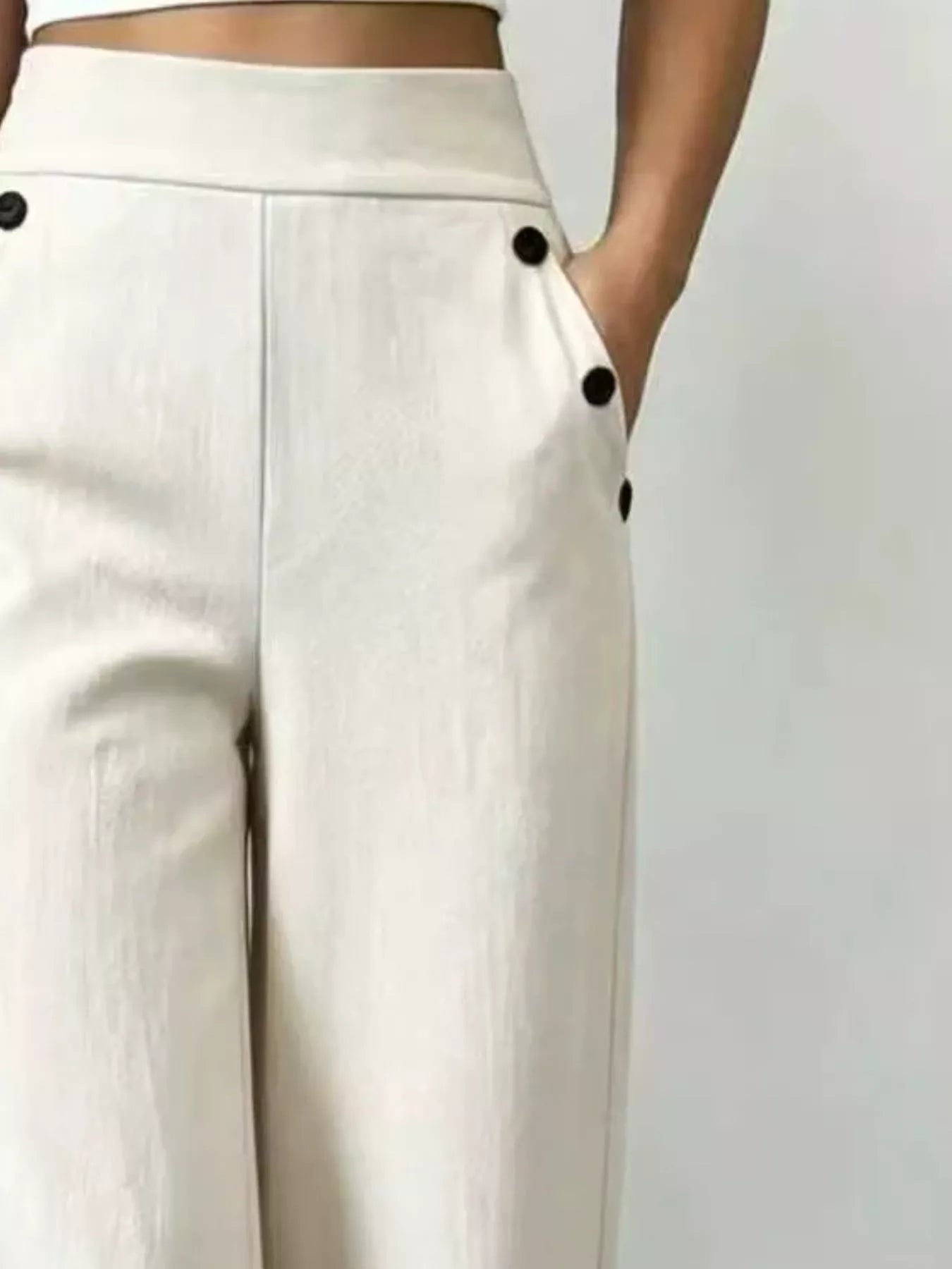 Trendsi High-Waisted Wide-Leg Pants -