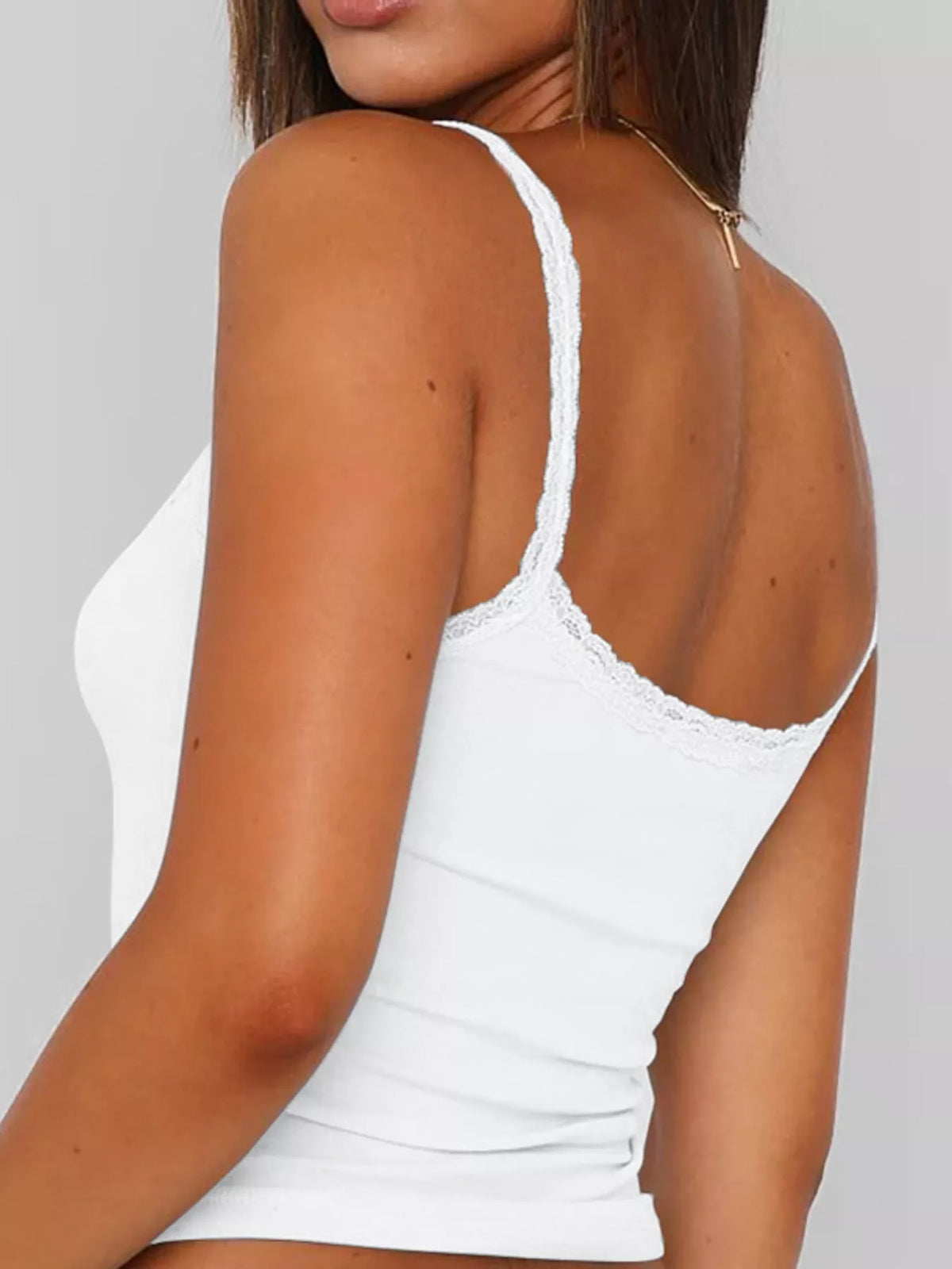 Lace camisole, white back