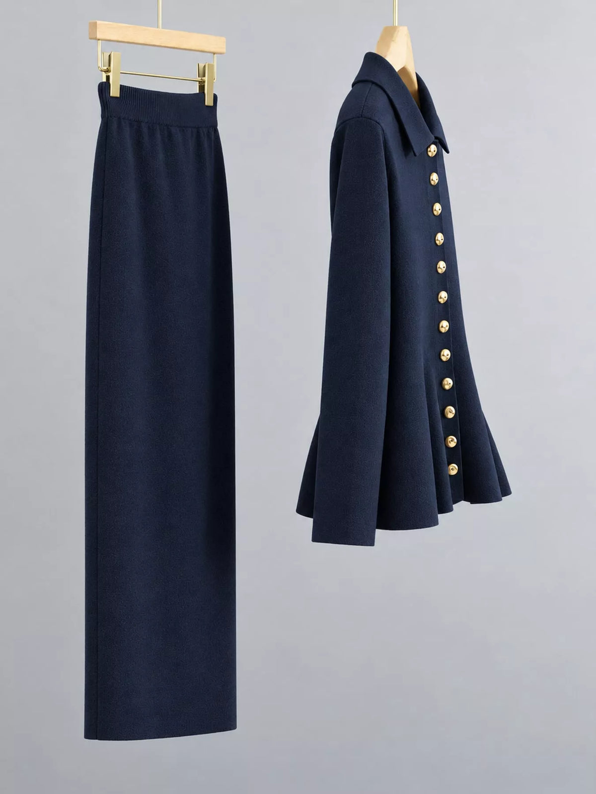 Cardigan and skirt set