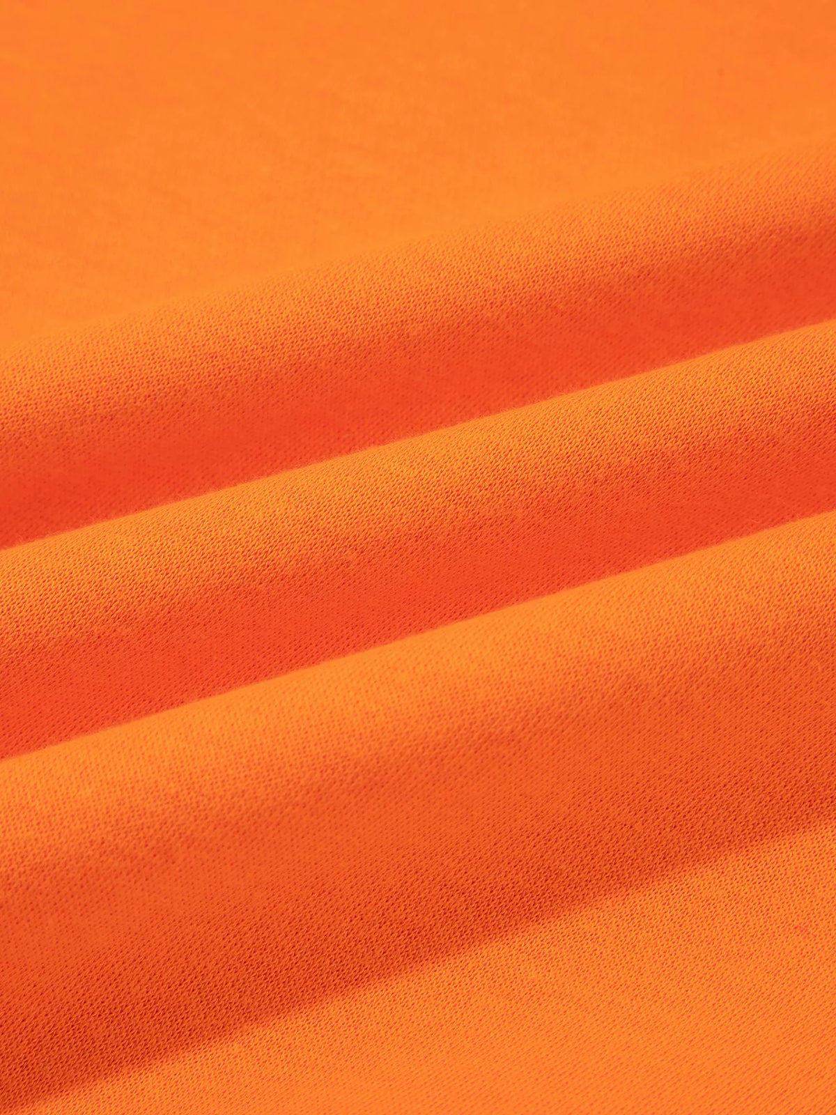 Orange gingham sleeve slogan sweatshirt, detail view
