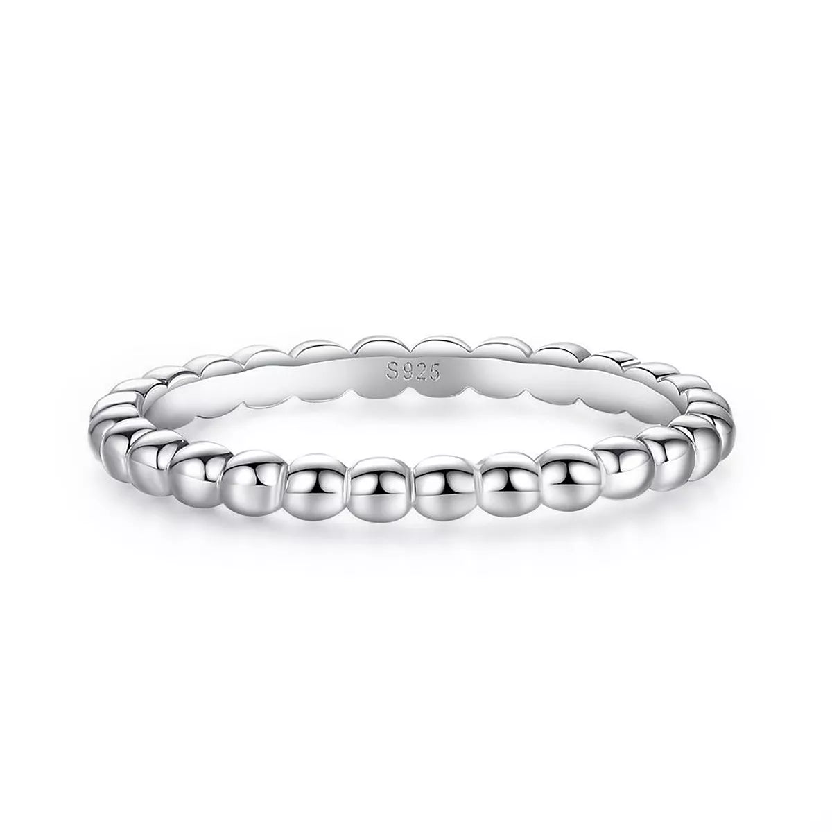 Trendsi 925 Sterling Silver Bead Ring -