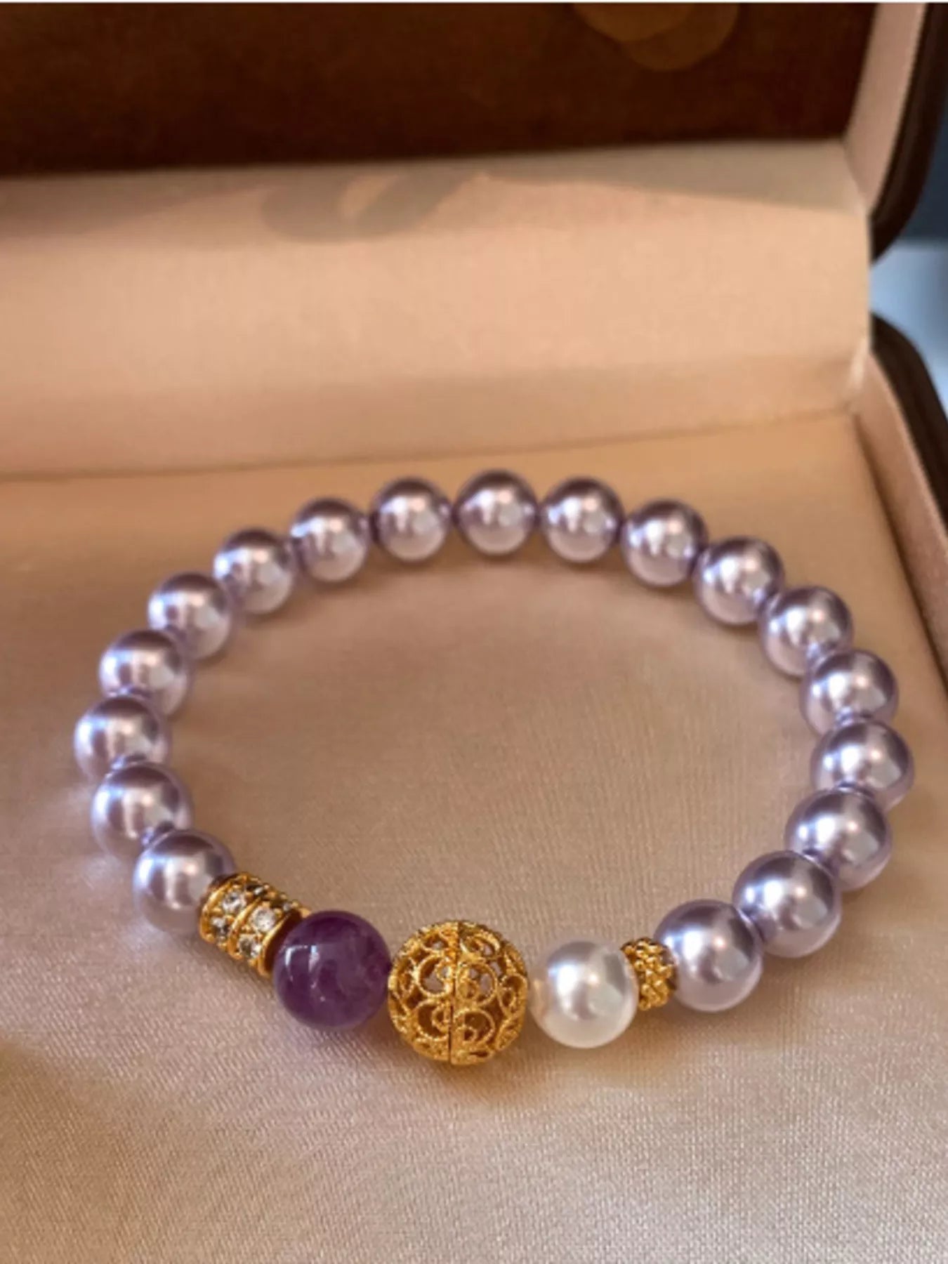 Trendsi Pearl Beaded Bracelet -