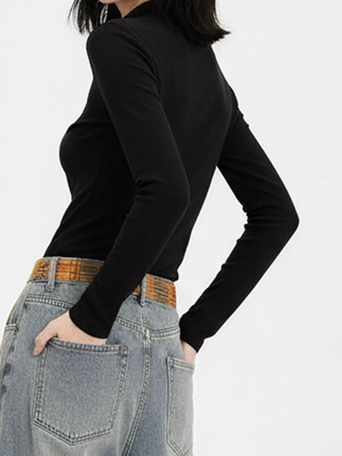 Long-sleeve T-shirt, back view