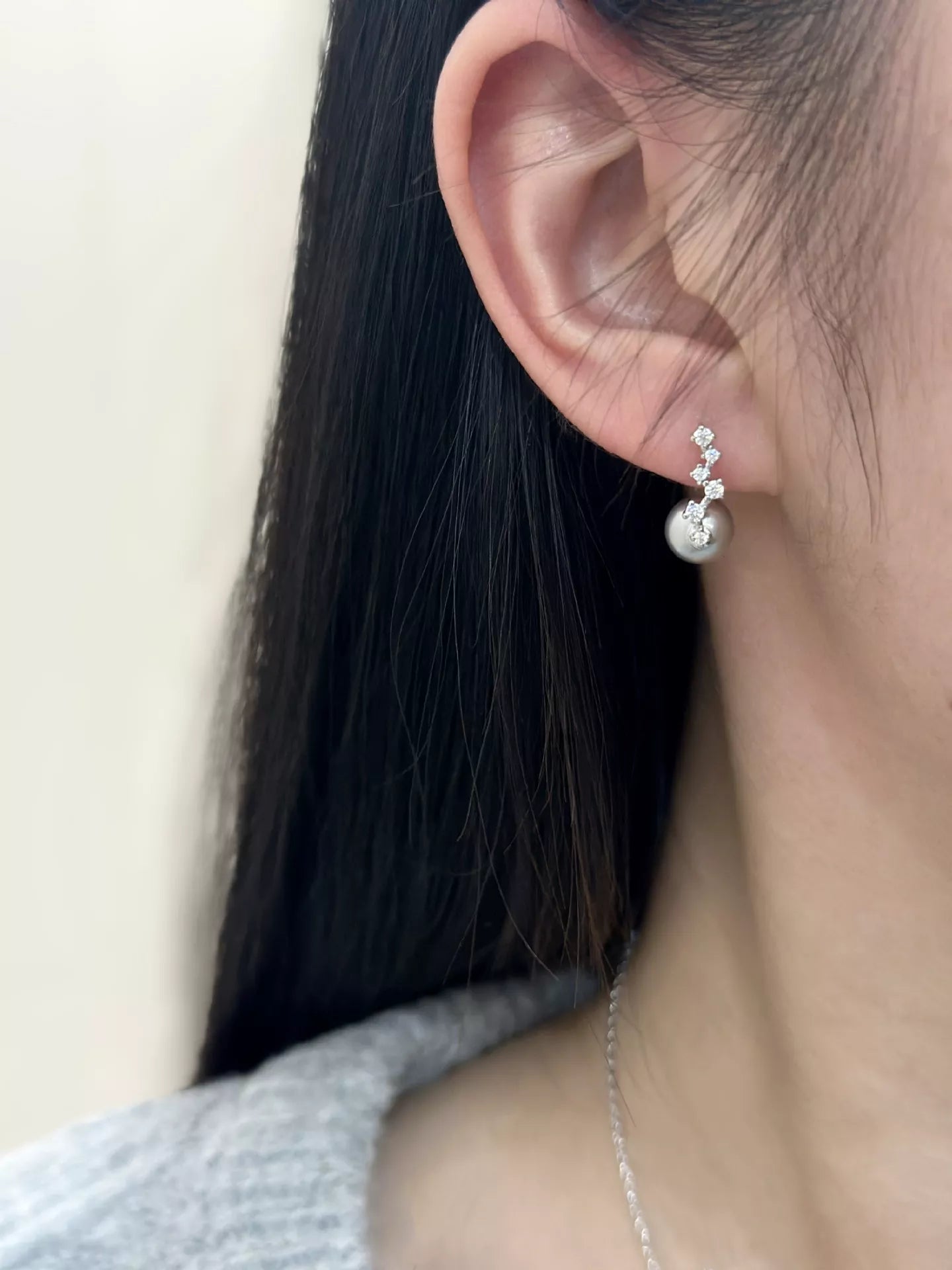 Trendsi 925 Sterling Silver Zircon Earrings -