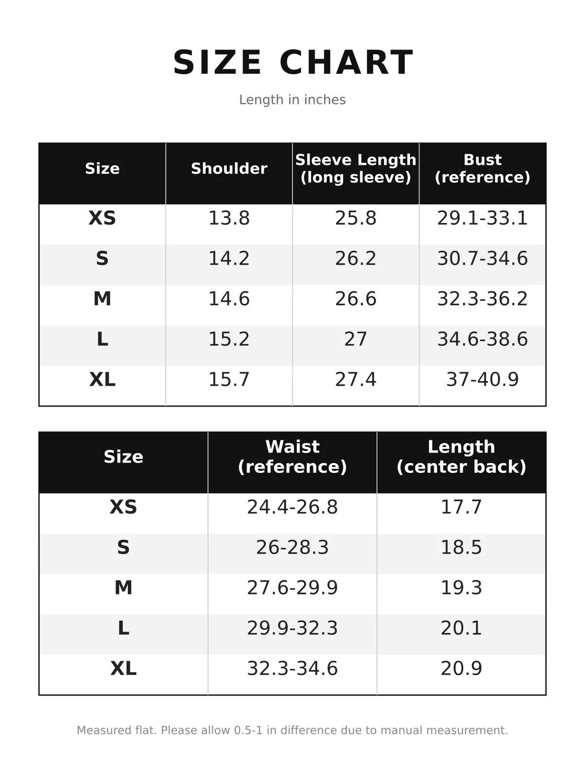Size chart for sheer floral tie-front flare sleeve top