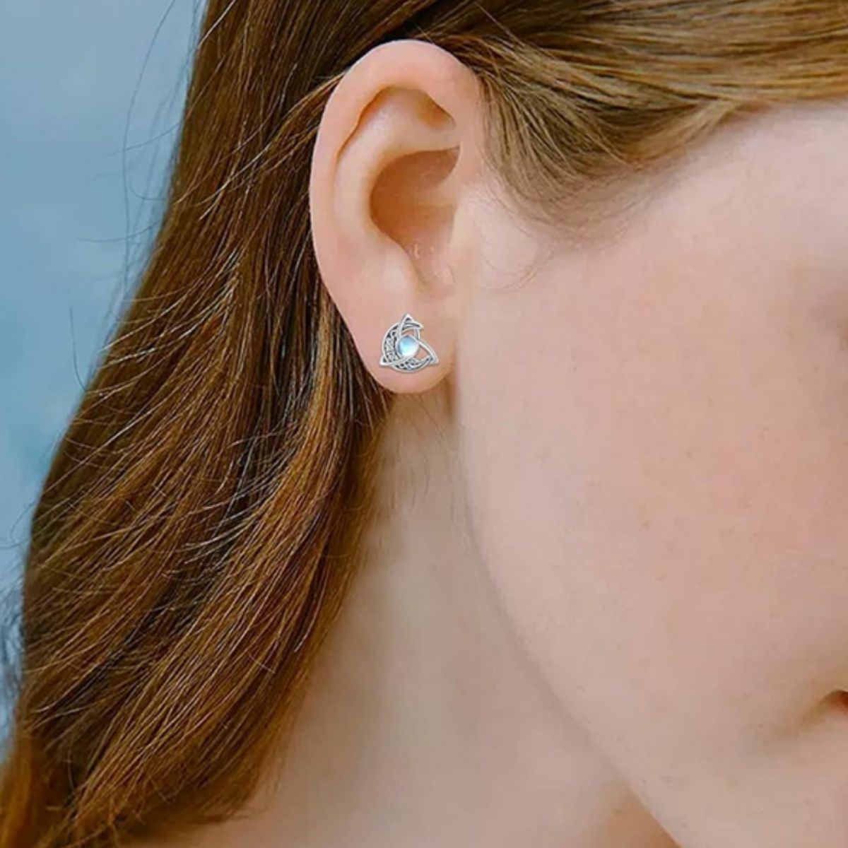 Trendsi Moonstone Stud Earrings -