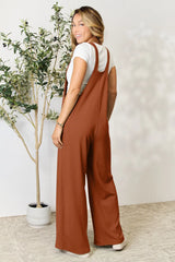 Trendsi Double Take Full Size Wide Strap Overall with Pockets -